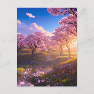 Cherry Blossom Swamp Postcard