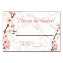 Cherry Blossom Table Card