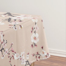Cherry Blossom Table Cloth Petal Patterned