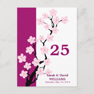 Cherry Blossom Table Number Card
