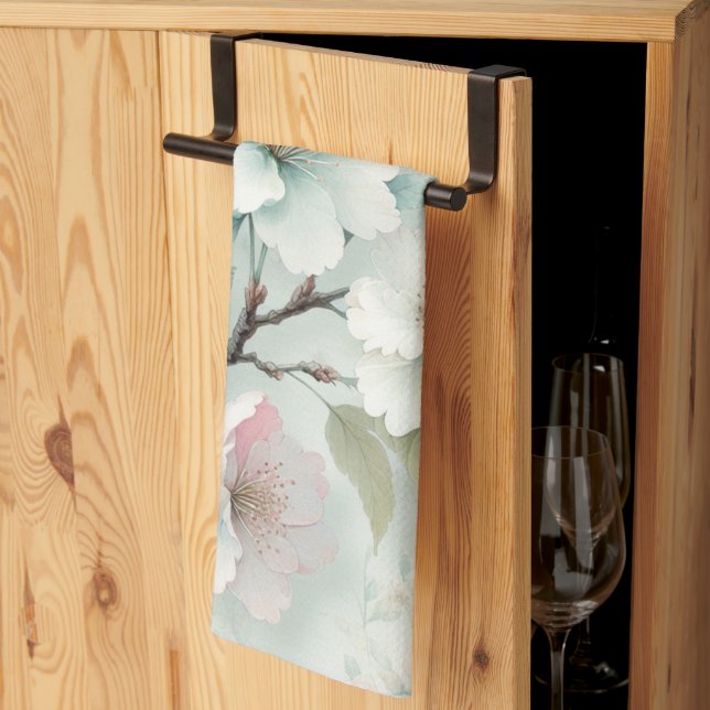 Cherry Blossom Tea Towel (Thirds Fold)