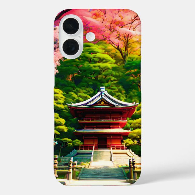 Cherry Blossom Temple  Case-Mate iPhone Case (Back)