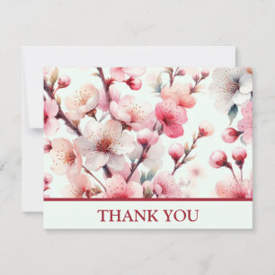 Cherry Blossom Thank You Card