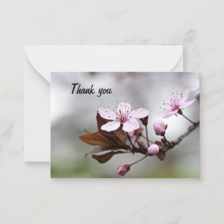 Cherry Blossom Thank you Card