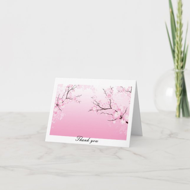 CHERRY BLOSSOM THANK YOU CARD (Front)