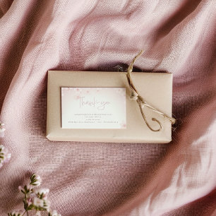 Cherry blossom thank you customer enclosure card