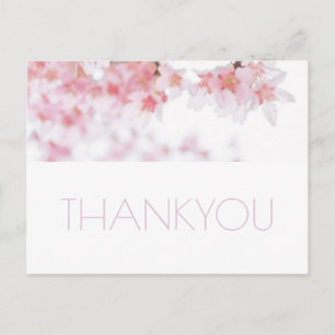 CHERRY BLOSSOM THANK YOU POST CARD