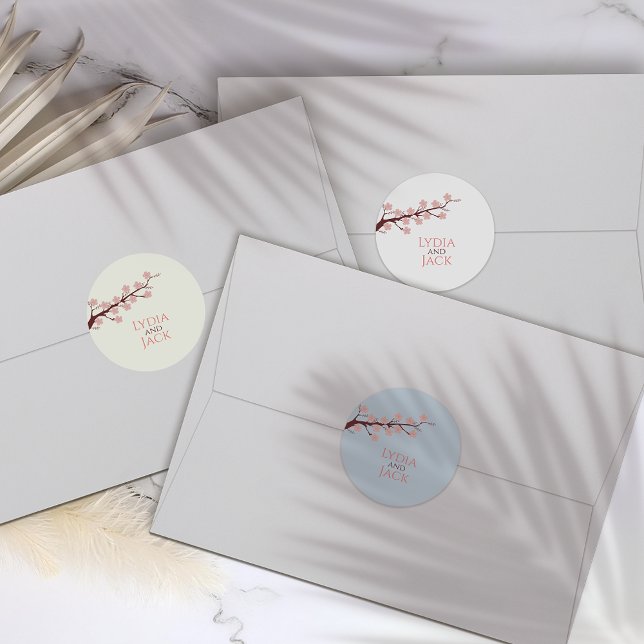 Cherry Blossom Themed Wedding Stickers (Creator Uploaded)