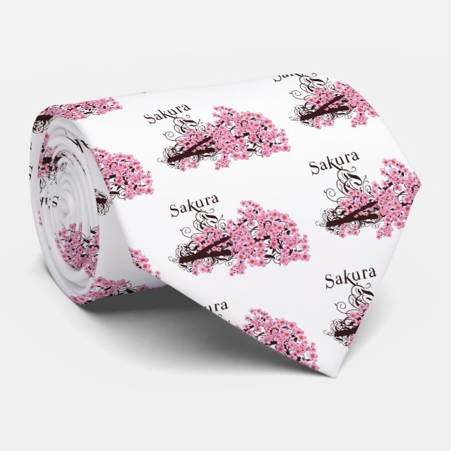 Cherry Blossom Tie (Rolled)