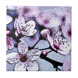 Cherry blossom tile