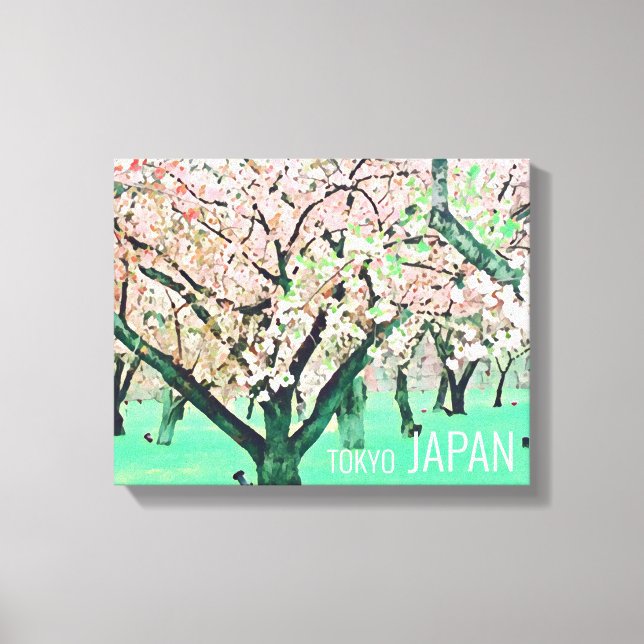 Cherry Blossom Tokyo travel print Japan (Front)