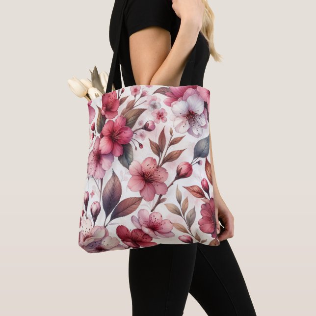 Cherry Blossom Tote Bag (Close Up)