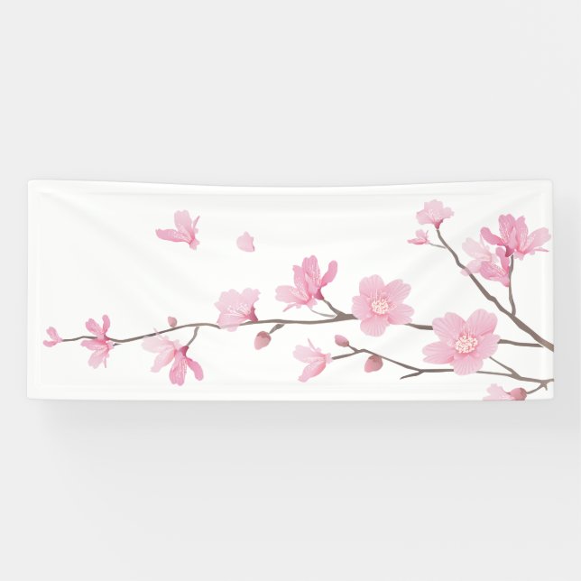 Cherry Blossom - Transparent Background Banner (Horizontal)