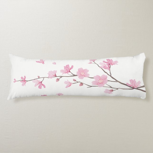 Cherry Blossom - Transparent Background Body Cushion (Front)