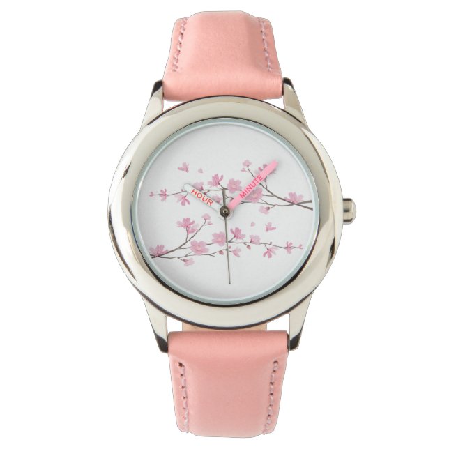 Cherry Blossom - Transparent Background Watch (Front)