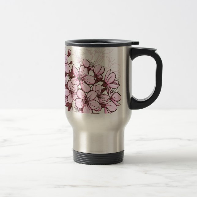 Cherry blossom travel mug (Right)