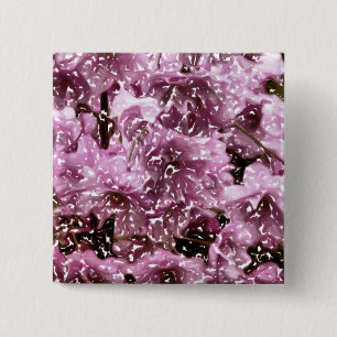 CHERRY BLOSSOM TREE 15 CM SQUARE BADGE