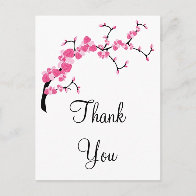 Cherry Blossom Tree Branch Custom Postcards (Front)