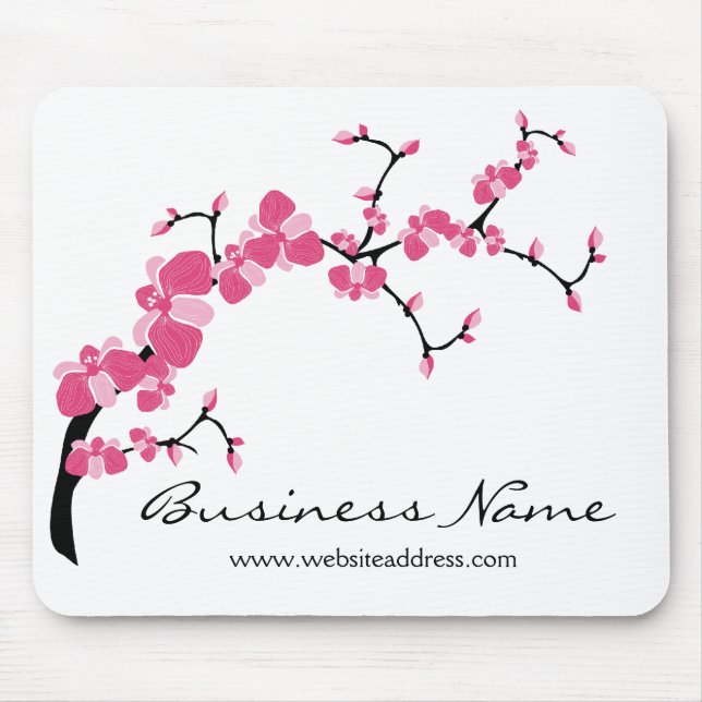 Cherry Blossom Tree Branch Customisable Mousepad (Front)
