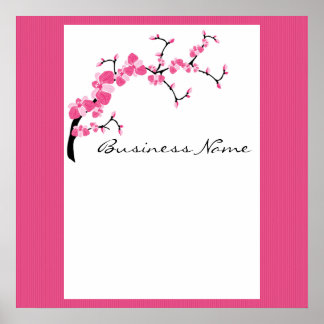 Cherry Blossom Tree Branch Customisable Poster