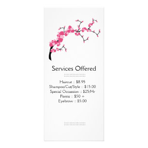 Cherry Blossom Tree Branch Services Rack Card