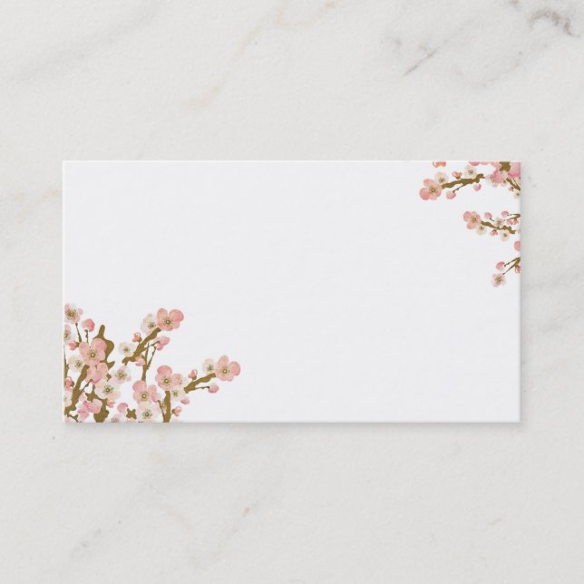 Cherry blossom tree Business Card (Front)