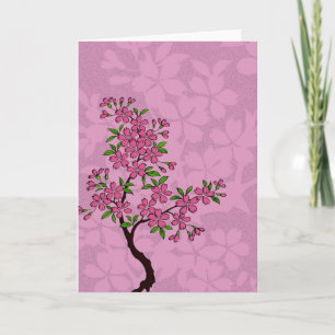 Cherry Blossom Tree Card