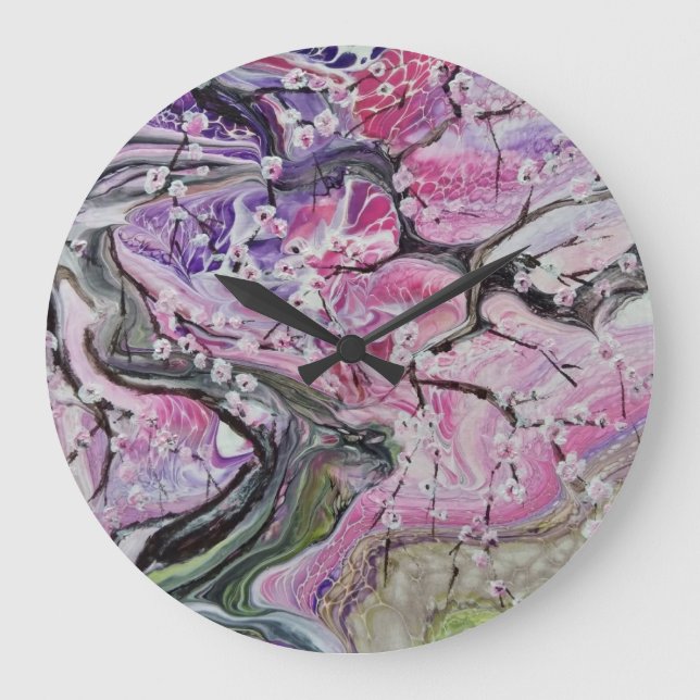 Cherry Blossom Tree Clock (Front)