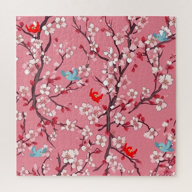 Cherry blossom tree jigsaw puzzle (Vertical)