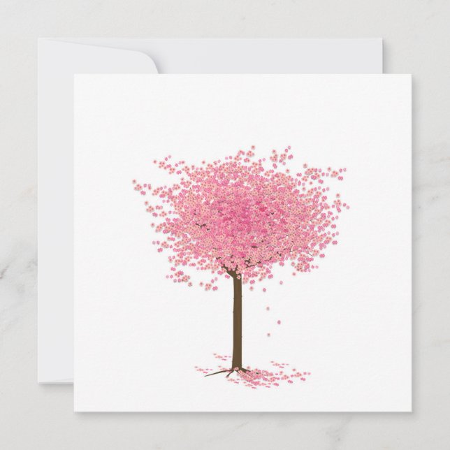Cherry blossom tree note card (Front)