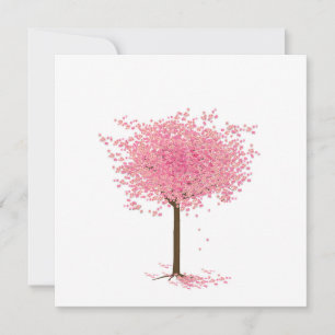Cherry blossom tree note card