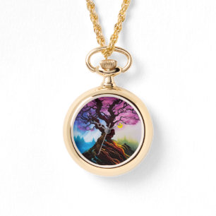 Cherry blossom Tree of life Watch