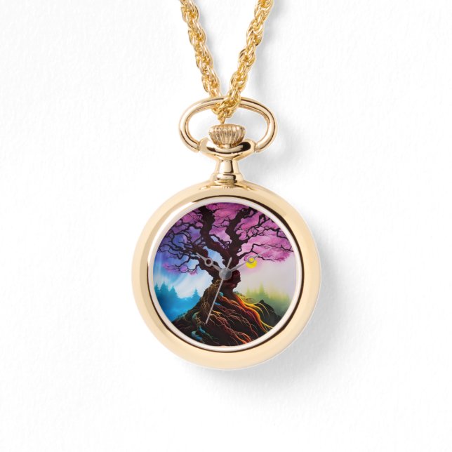 Cherry blossom Tree of life Watch (Front)