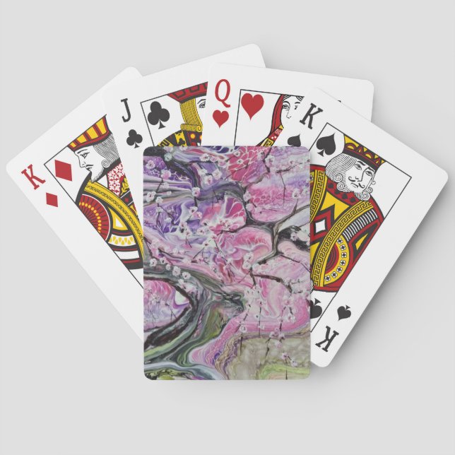 Cherry Blossom Tree Playing cards (Back)