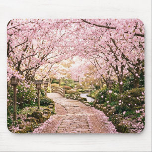 Cherry Blossom Trees Mouse Mat