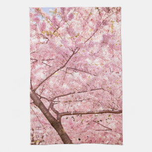 Cherry Blossom Trees Tea Towel