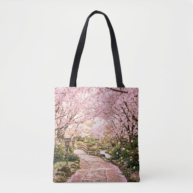 Cherry Blossom Trees Tote Bag (Front)