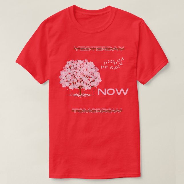 Cherry blossom typographic Motivational Saying Do  T-Shirt (Design Front)