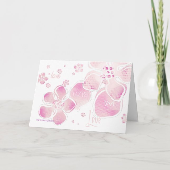 Cherry Blossom - Valentine's Day Card (Front)