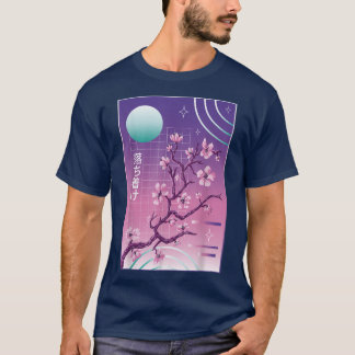Cherry Blossom Vaporwave Sakura 80s 90s Japanese A T-Shirt