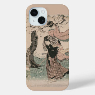 Cherry Blossom Viewing in Spring Japanese Ukiyo-e iPhone 15 Case