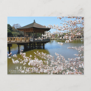 Cherry Blossom Viewing (Ukimi-do Pavilion) Postcard