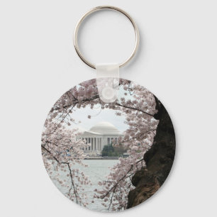 Cherry Blossom Washington DC Key Ring