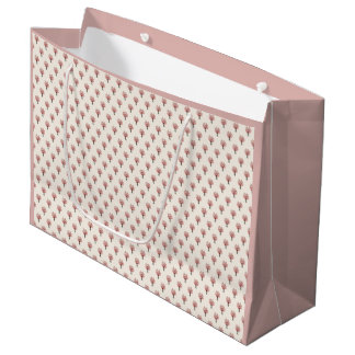 Cherry Blossom Watercolor Sakura Bouquet Pattern Large Gift Bag