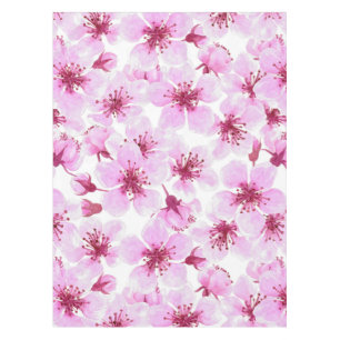 Cherry blossom watercolor tablecloth