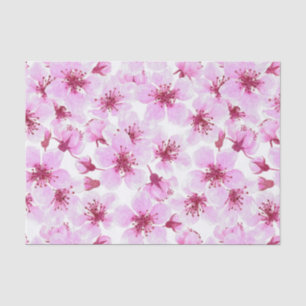 Cherry blossom watercolor tissue paper