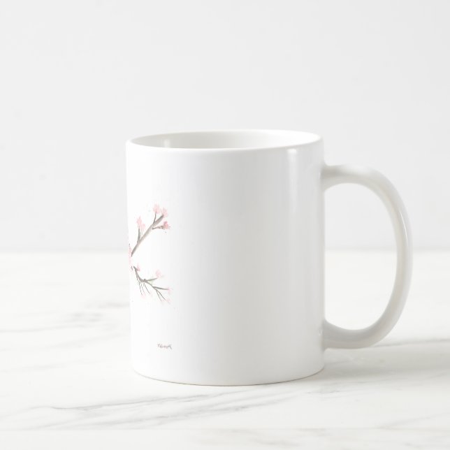 Cherry blossom watercolour coffee mug (Right)