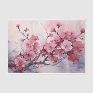 Cherry Blossom Watercolour Tissue Paper