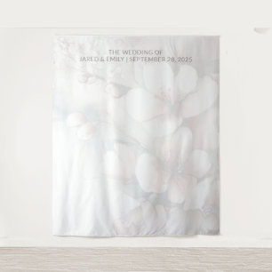 Cherry Blossom Wedding Backdrop (Style 2) Tapestry