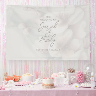 Cherry Blossom Wedding Banner